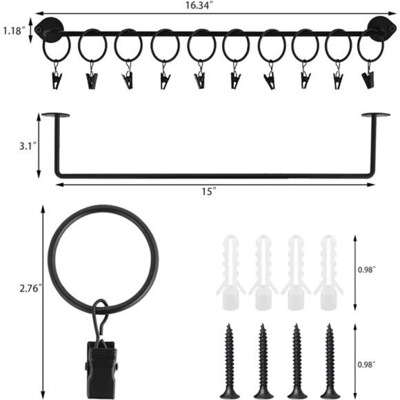 Hat Rack for Baseball Cap Hat Storage with 20 Hooks - Modern Metal Hat - Picture 10 of 14